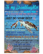 Load image into Gallery viewer, Gift For Granddaughter Just Do Your Best  Special Custom Design Vertical Poster
