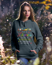 Load image into Gallery viewer, I Am A Librarian Not A Magician Custom Design Gifts Hoodie
