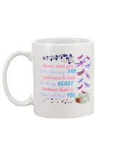 Load image into Gallery viewer, Butterflies When I Miss You I Just Have To Look Inside My Heart Gift For Lover Mug
