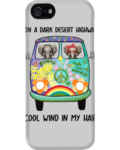 Load image into Gallery viewer, Elephants On A Dark Desert Highway Cool Wind In My Hair Phone case
