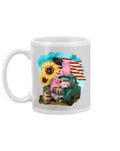 Load image into Gallery viewer, Black Phone Case With Pig Sunflower Gift For Pig Lovers Mug
