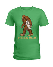 Load image into Gallery viewer, Bigfoot Come And Take It Simple Custom Design Ladies Tee
