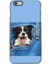 Load image into Gallery viewer, Border Collie In Denim Pocket Gift For Dog Lovers Phone case
