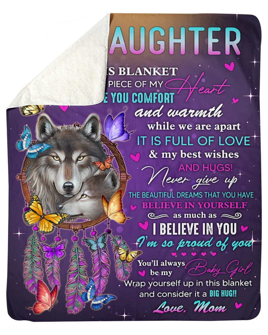 To my daughter online blanket wolf