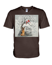 Load image into Gallery viewer, German Shepherd They Walk Beside Us Everyday Special Custom Design Guys V-Neck

