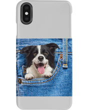 Load image into Gallery viewer, Border Collie In Denim Pocket Gift For Dog Lovers Phone case
