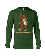 Load image into Gallery viewer, Bigfoot Come And Take It Simple Custom Design Unisex Long Sleeve
