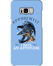Load image into Gallery viewer, Apparently I Have An Attitude Blue Dragon Phone case
