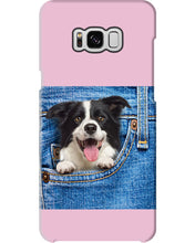 Load image into Gallery viewer, Border Collie In Denim Pocket Gift For Dog Lovers Phone case
