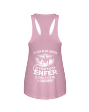 Load image into Gallery viewer, Je Suis Né El En   Jarvier   Enfer Le Diable N Aime Pas Birthday Gift Ladies Flowy Tank
