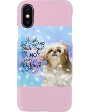 Load image into Gallery viewer, Angels And Shih Tzu Are Not Different Gift For Dog Lovers Phone case
