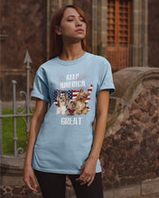 Load image into Gallery viewer, Keep America Great Yorkshire Terrier Gift For Dog Lovers Guys Tee
