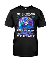 Load image into Gallery viewer, Hummingbird My Husband My Guardian Angel Gift For Angel Husband Guys Tee
