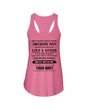 Load image into Gallery viewer, I'm Already Taken By January Freaking Awesome Man For Birthday Gift Ladies Flowy Tank
