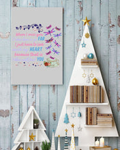 Load image into Gallery viewer, Butterflies When I Miss You I Just Have To Look Inside My Heart Gift For Lover Vertical Poster
