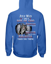 Load image into Gallery viewer, July Man Son Of God Birthday Meaningful Gift For Men Hoodie
