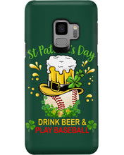 Load image into Gallery viewer, Baseball Drink Beer Day St Patrick's Day Gift For Baseball Lovers Phone case
