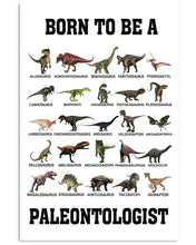 Load image into Gallery viewer, Born To Be A Paleontologist Custom Design Vertical Poster
