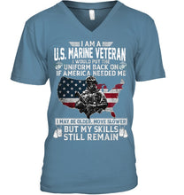 Load image into Gallery viewer, I Am A US Marine Veteran If America Needed Me Gift Guys V-Neck
