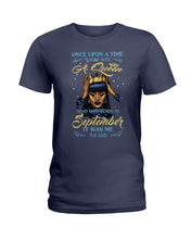 Load image into Gallery viewer, A Queen Was Born In October Birthday Meaningful Gift For Women Ladies Tee
