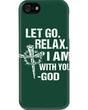Load image into Gallery viewer, Let You Relax I Am With You Gray Background Phone case
