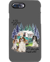 Load image into Gallery viewer, Cavalier King It's Who You Travel With Gift For Dog Lovers Phone case
