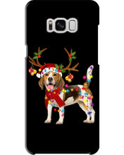 Load image into Gallery viewer, Beagle Gorgeous Reindeer Xmas Lights Gift For Dog Lovers Phone case
