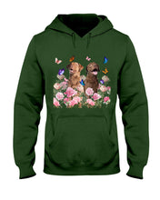 Load image into Gallery viewer, Gift For Dog LoversChesapeake Bay Retriever With Peonies Hoodie
