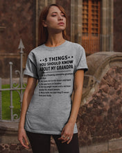 Load image into Gallery viewer, 5 Things You Should Know About My October      Grandpa For Birthday Gift Guys Tee

