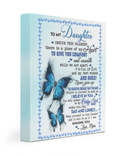 Load image into Gallery viewer, Full Of Love And My Best Wishes And Hugs Butterflies Mom Gift For Daughter Matte Canvas
