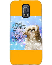 Load image into Gallery viewer, Angels And Shih Tzu Are Not Different Gift For Dog Lovers Phone case
