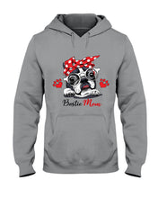 Load image into Gallery viewer, Boston Terrier With White Glasses Love Mom Gift For Dog Lovers Hoodie
