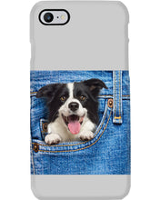 Load image into Gallery viewer, Border Collie In Denim Pocket Gift For Dog Lovers Phone case
