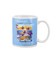 Load image into Gallery viewer, Butterfly Sunset On Beach Those We Love Don't Go Away Gift For Lover Mug

