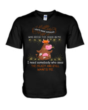 Load image into Gallery viewer, Cow I Need Somebody Who Sees The Crazy And Still Wants Me Guys V-Neck
