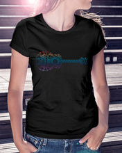 Load image into Gallery viewer, Colorful Ukulele Custom Design For Music Instrument  Lovers Ladies Tee
