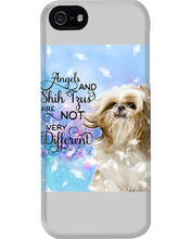 Load image into Gallery viewer, Angels And Shih Tzu Are Not Different Gift For Dog Lovers Phone case
