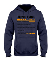 Load image into Gallery viewer, June Girl Facts Very Friendly But Dangerous Custom Design Hoodie
