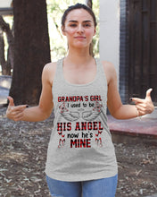Load image into Gallery viewer, Grandpa's Girl I Used To Be His Angel Gift For Men Ladies Flowy Tank
