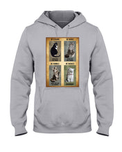 Load image into Gallery viewer, Cat Be Strong When You Are Weak Gift For Cat Lovers Hoodie
