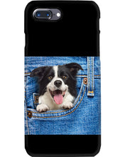 Load image into Gallery viewer, Border Collie In Denim Pocket Gift For Dog Lovers Phone case
