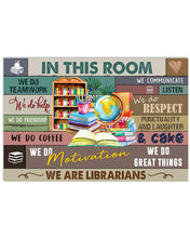 Load image into Gallery viewer, Librarian In This Room   Custom Design For Book Lovers Horizontal Poster
