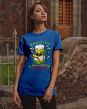 Load image into Gallery viewer, Baseball Drink Beer Day St Patrick's Day Gift For Baseball Lovers Guys Tee
