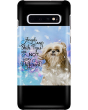 Load image into Gallery viewer, Angels And Shih Tzu Are Not Different Gift For Dog Lovers Phone case
