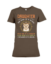 Load image into Gallery viewer, Daughter The Soul Of Witch The Fire Of Lioness Ladies Tee
