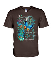 Load image into Gallery viewer, Butterfly Close My Eyes And Hug You Gift For Women Guys V-Neck
