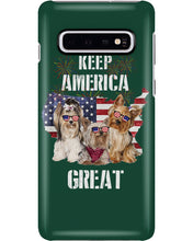 Load image into Gallery viewer, Keep America Great Yorkshire Terrier Gift For Dog Lovers Phone case
