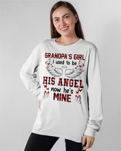 Load image into Gallery viewer, Grandpa's Girl I Used To Be His Angel Gift For Men Unisex Long Sleeve

