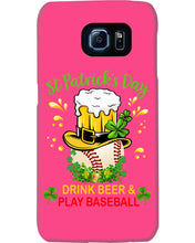 Load image into Gallery viewer, Baseball Drink Beer Day St Patrick's Day Gift For Baseball Lovers Phone case
