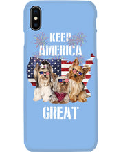 Load image into Gallery viewer, Keep America Great Yorkshire Terrier Gift For Dog Lovers Phone case
